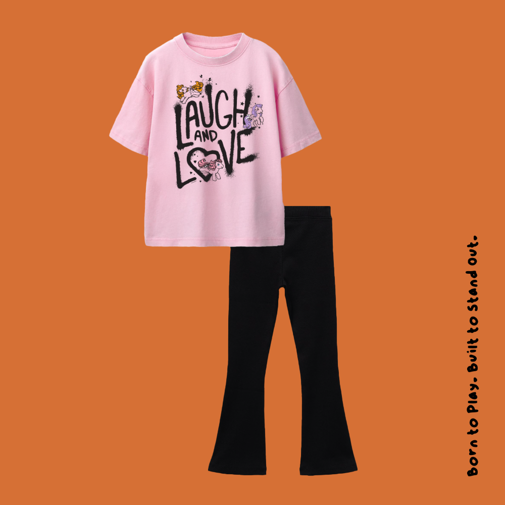 Hasbro My Little Pony Love Girls Pink T-Shirt & Leggings Set